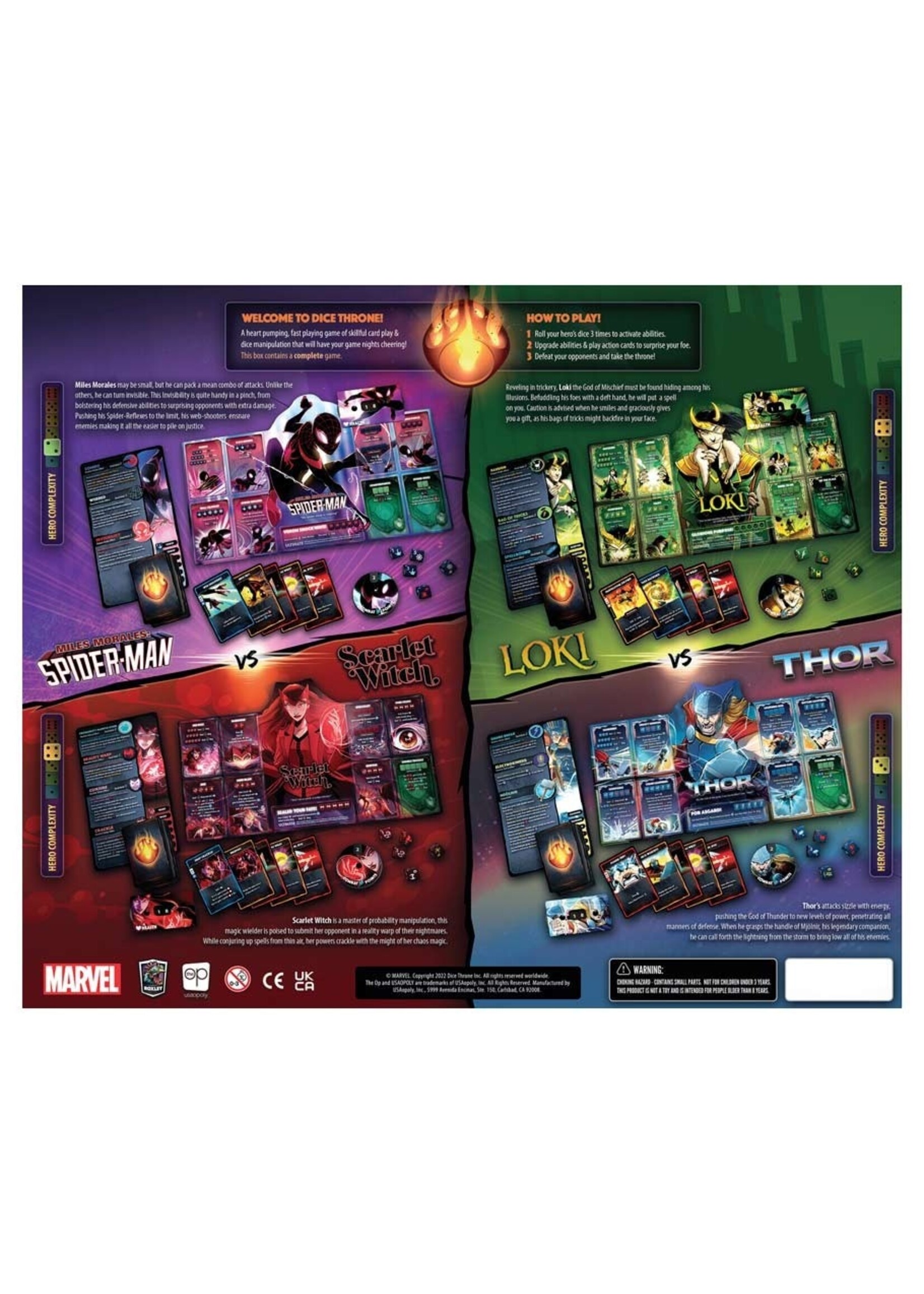 Dice Throne: Marvel: 4-Hero Box