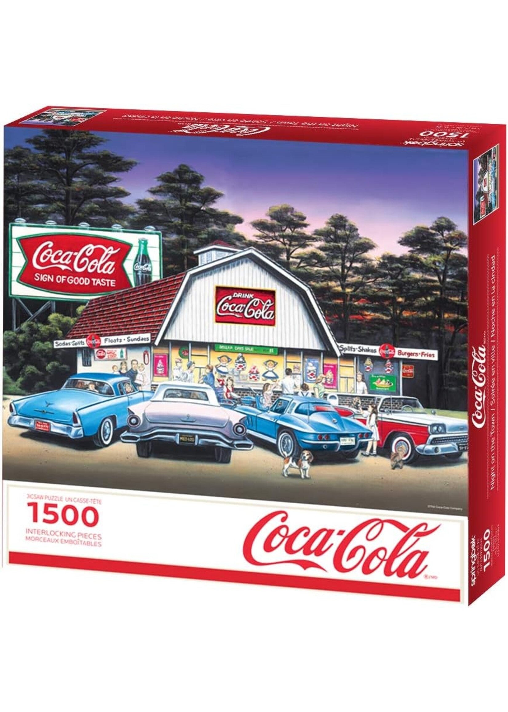 Springbok Puzzle Night on the Town 1500 Piece Jigsaw Puzzle