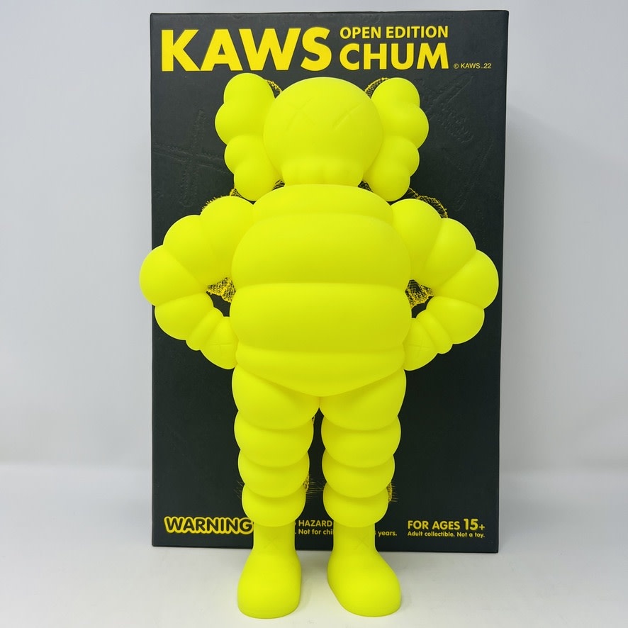 KAWS Chum Vinyl Figure Yellow (2022)