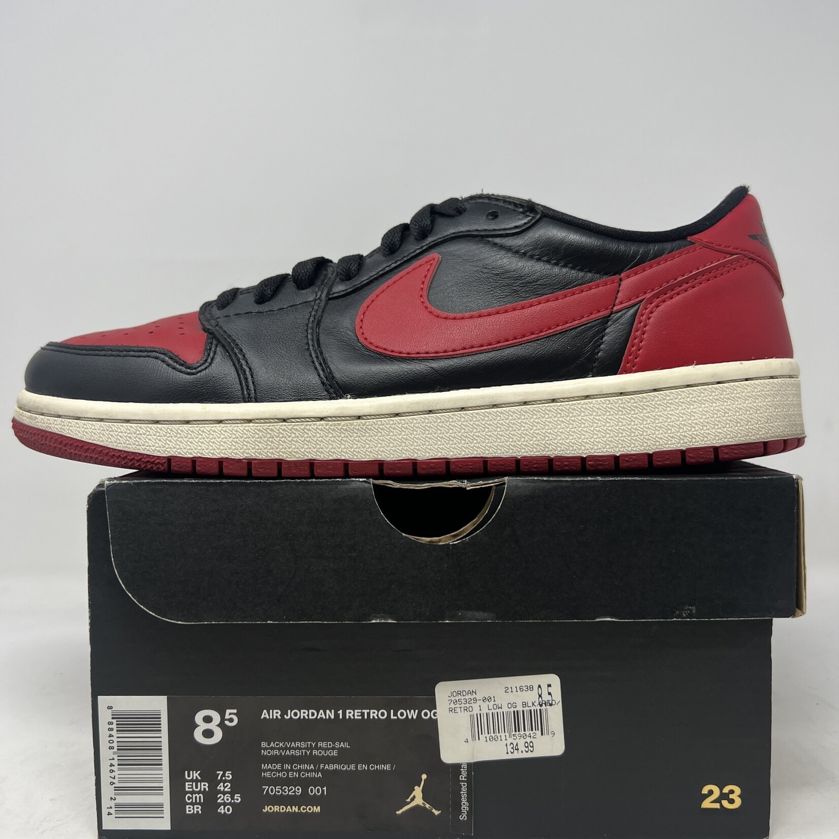 Jordan 1 Retro Low Bred (2015) - Holy Ground Sneaker Shop - Buy