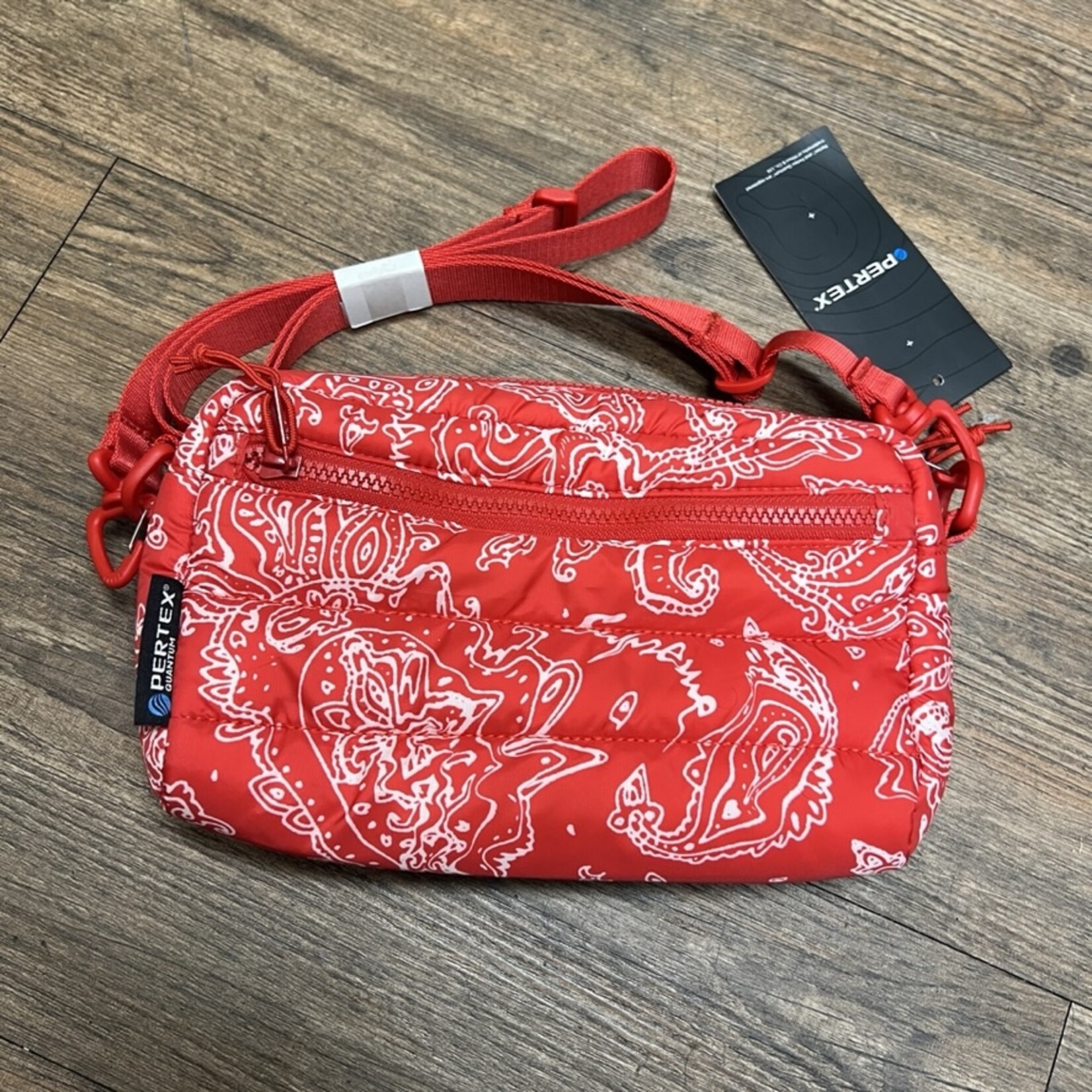 Supreme Supreme Puffer Side Bag Red Paisley