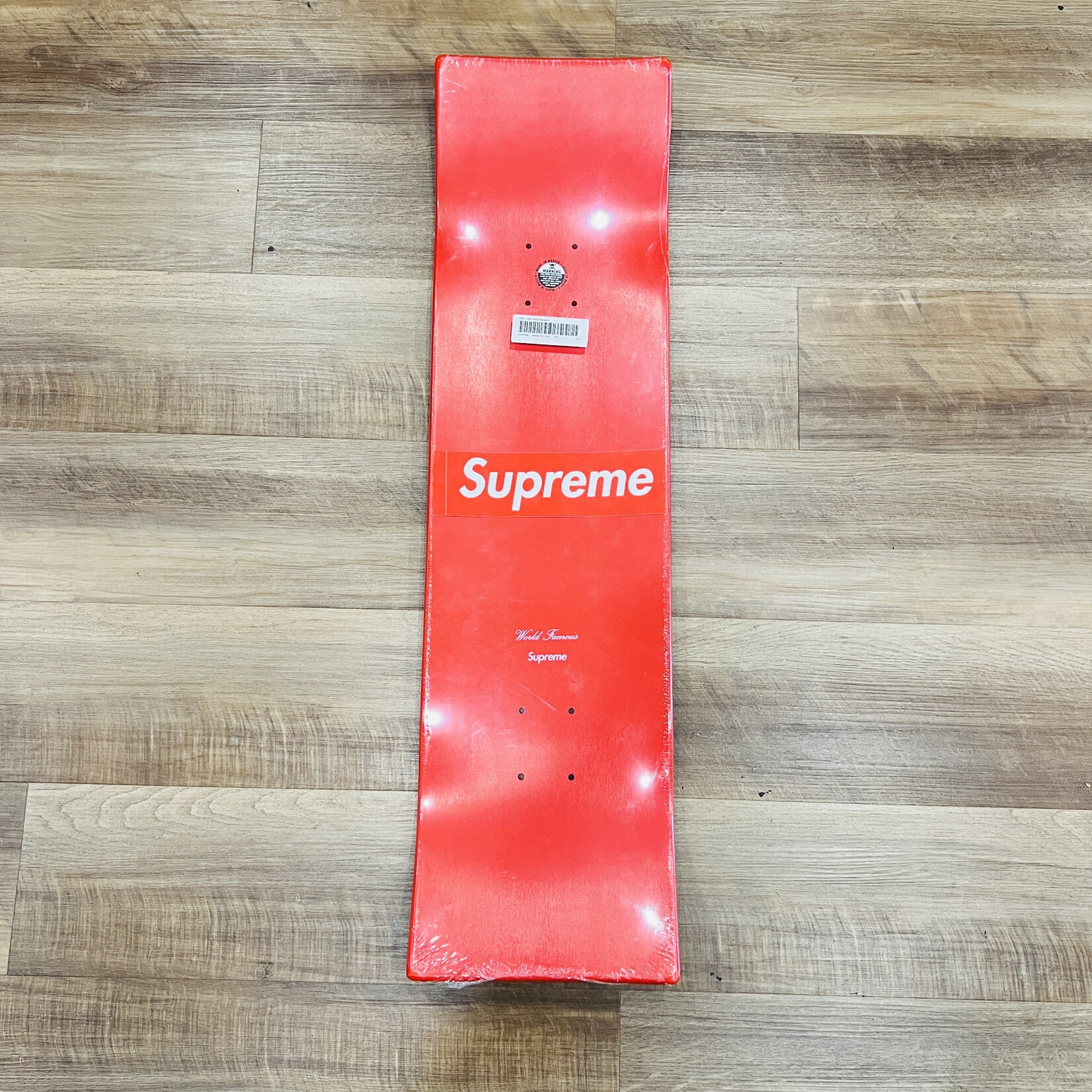 Supreme Uncut Box Logo Skateboard Deck Red - Holy Ground Sneaker