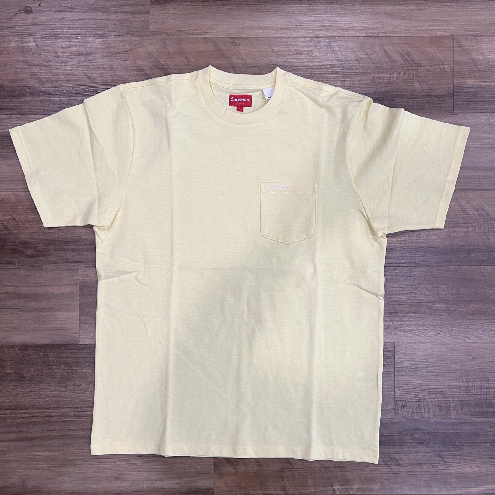 Supreme Supreme S/S Pocket Tee (FW22) Pale Yellow