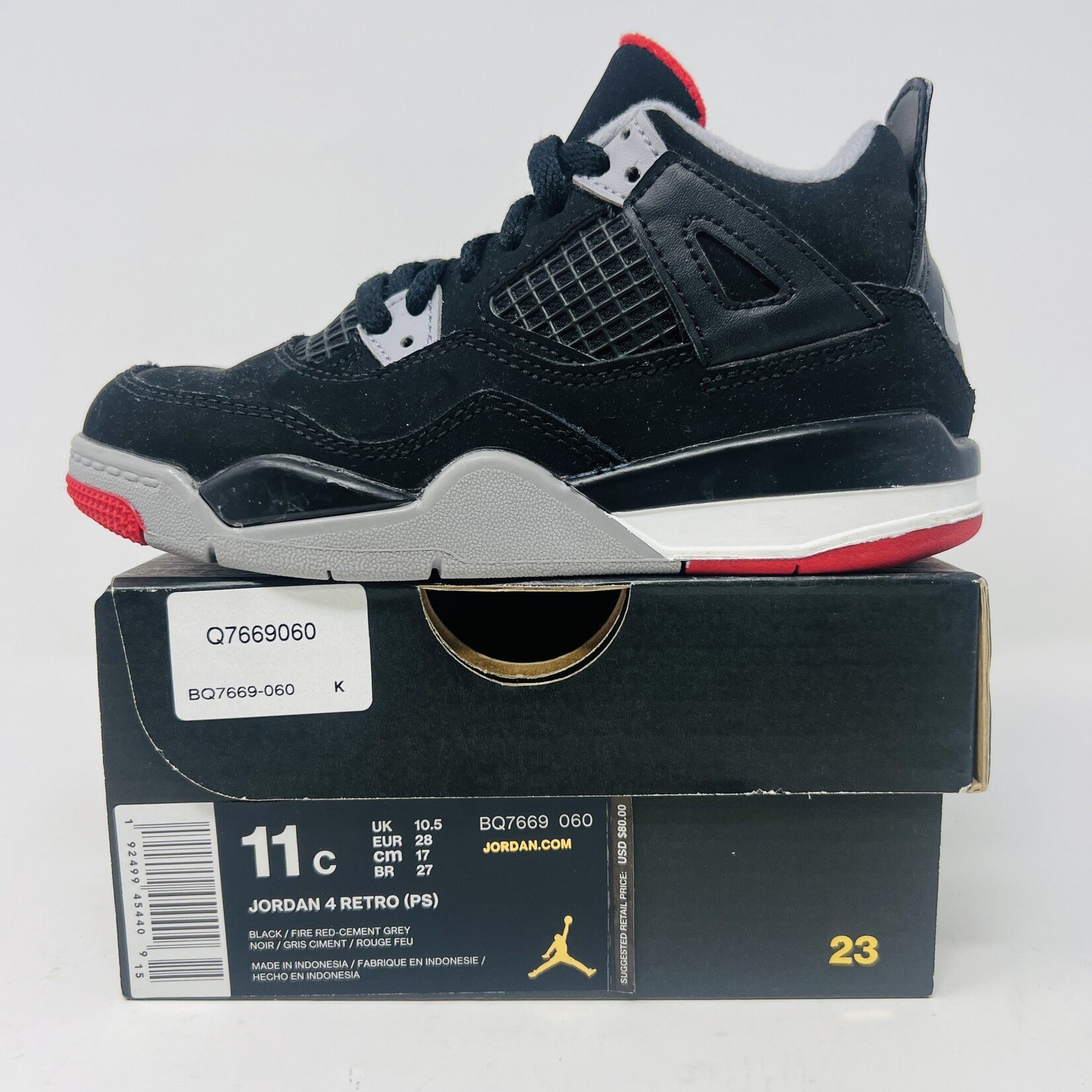 Jordan Jordan 4 Retro Bred (2019) (PS)