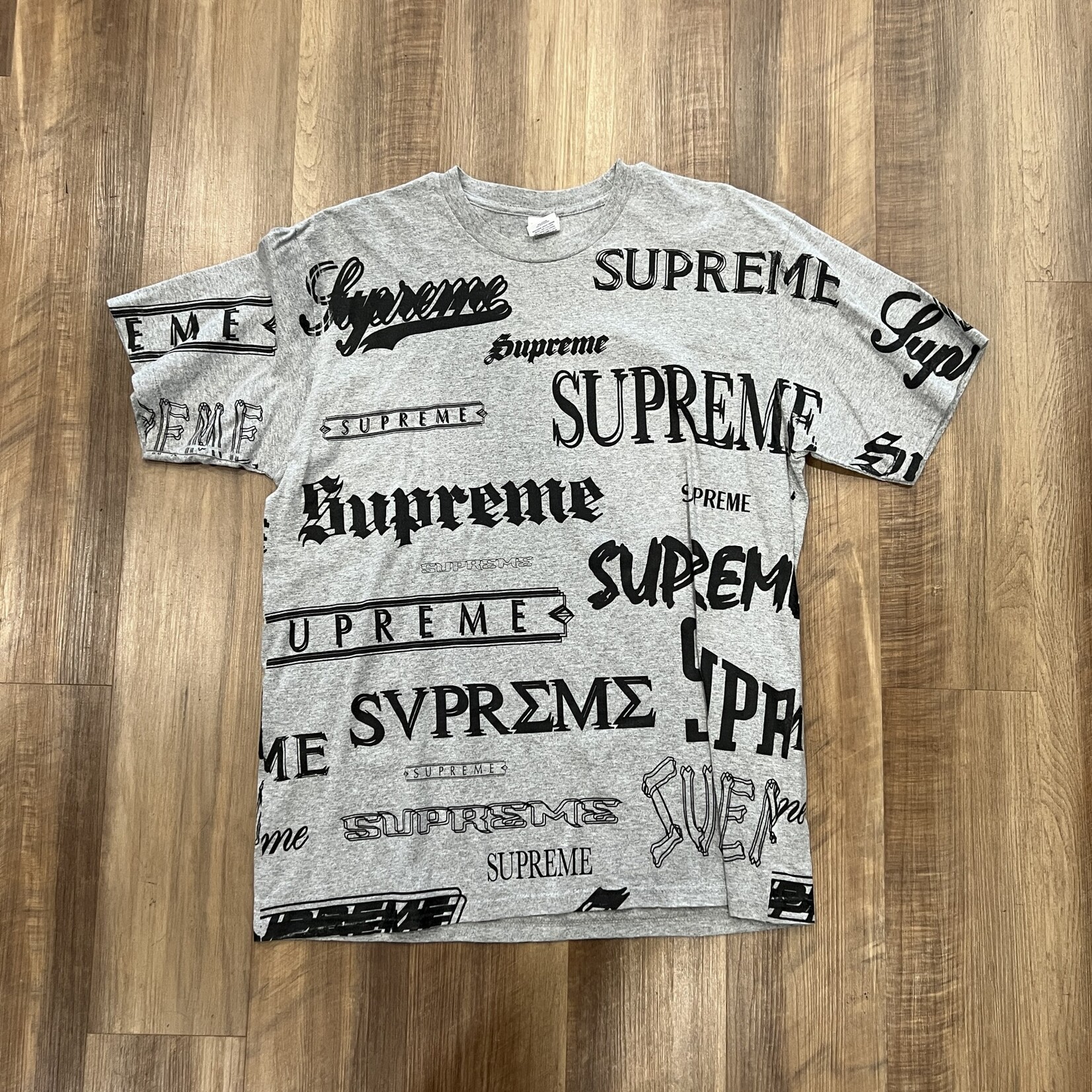 Supreme Supreme Multi Logo Tee Heather Grey