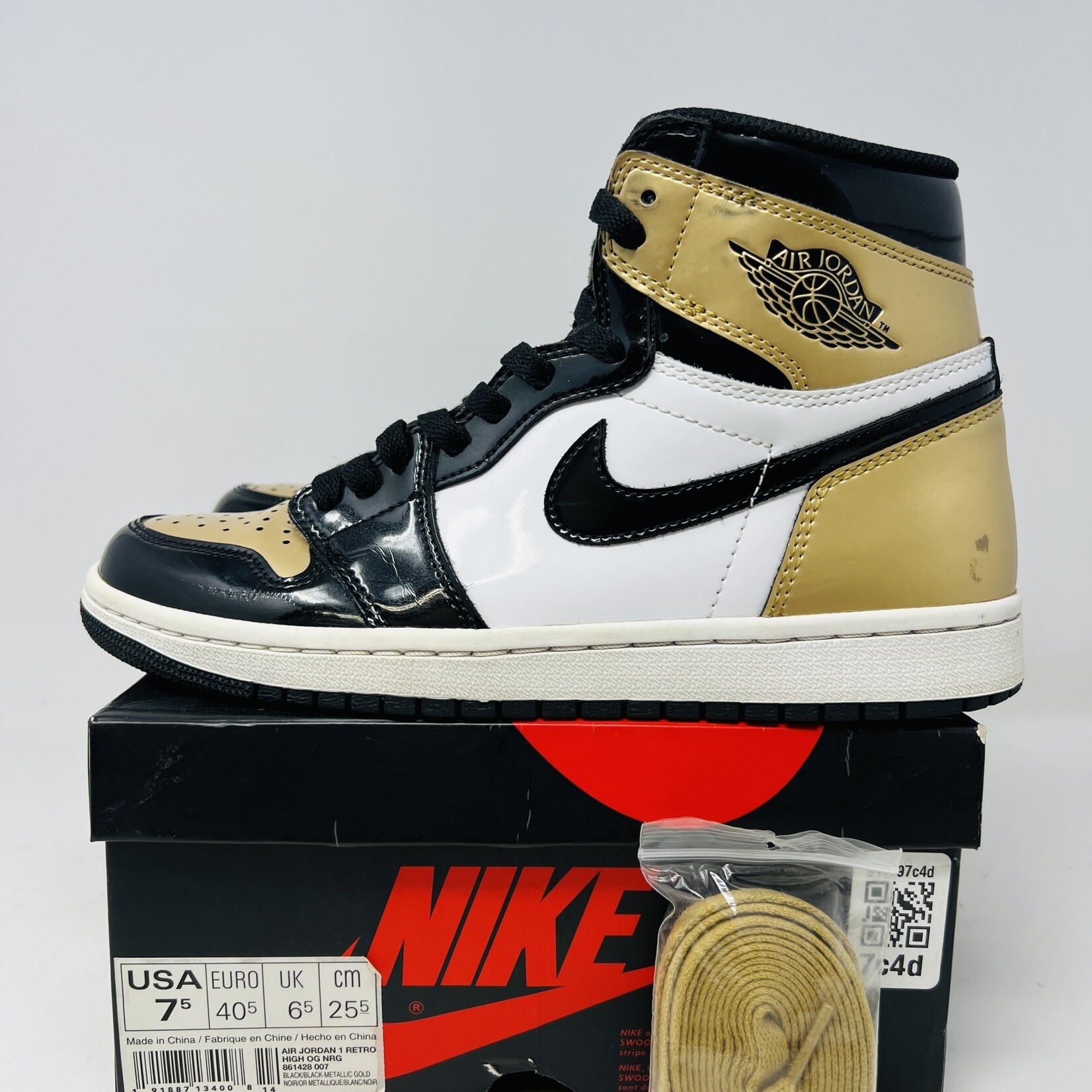 Jordan Jordan 1 Retro High NRG Patent Gold Toe