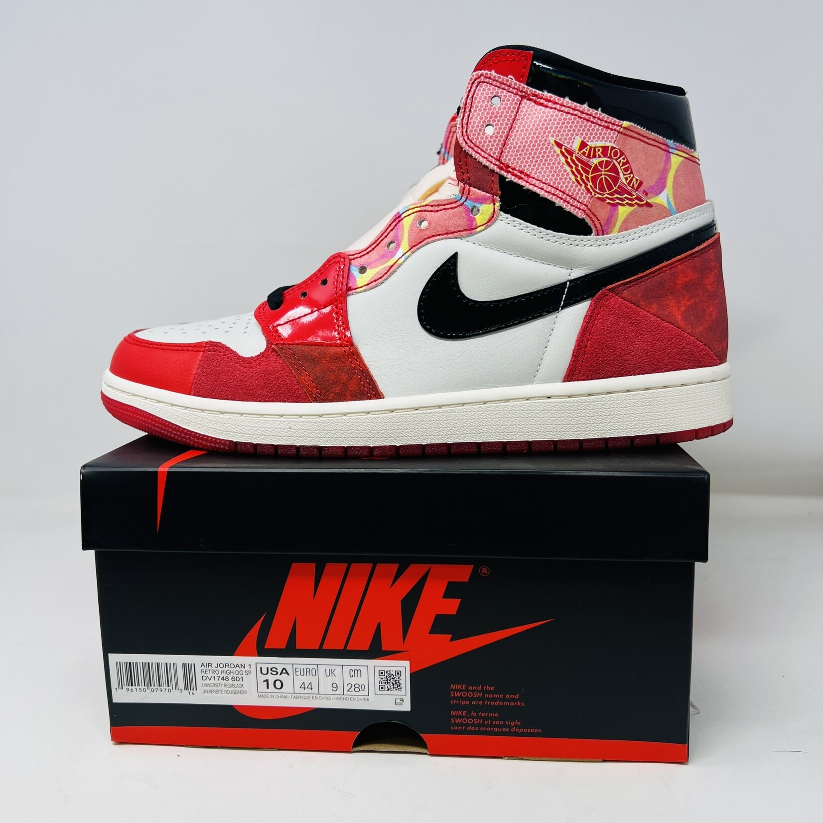 Jordan 1 Retro High OG Spider Man Across the Spider Verse Holy Ground Sneaker Shop Buy Sell Trade Sneakers