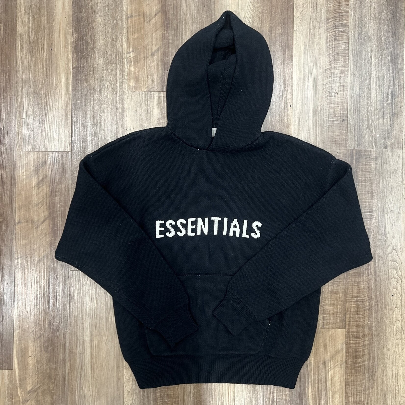 Fear of God Essentials Knit Pullover Hoodie Black XSmall Holy Ground Sneaker Shop Buy Sell Trade Sneakers