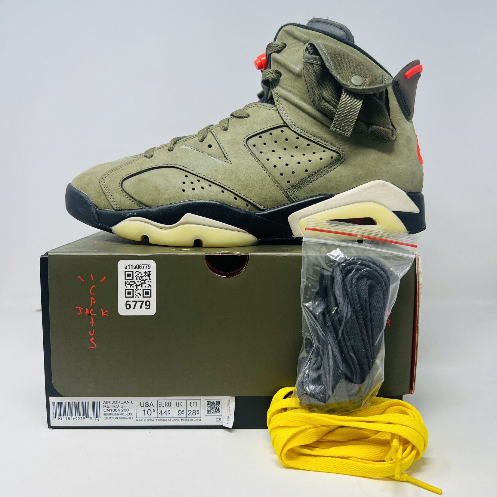 Air jordan 6 retro travis scott best sale