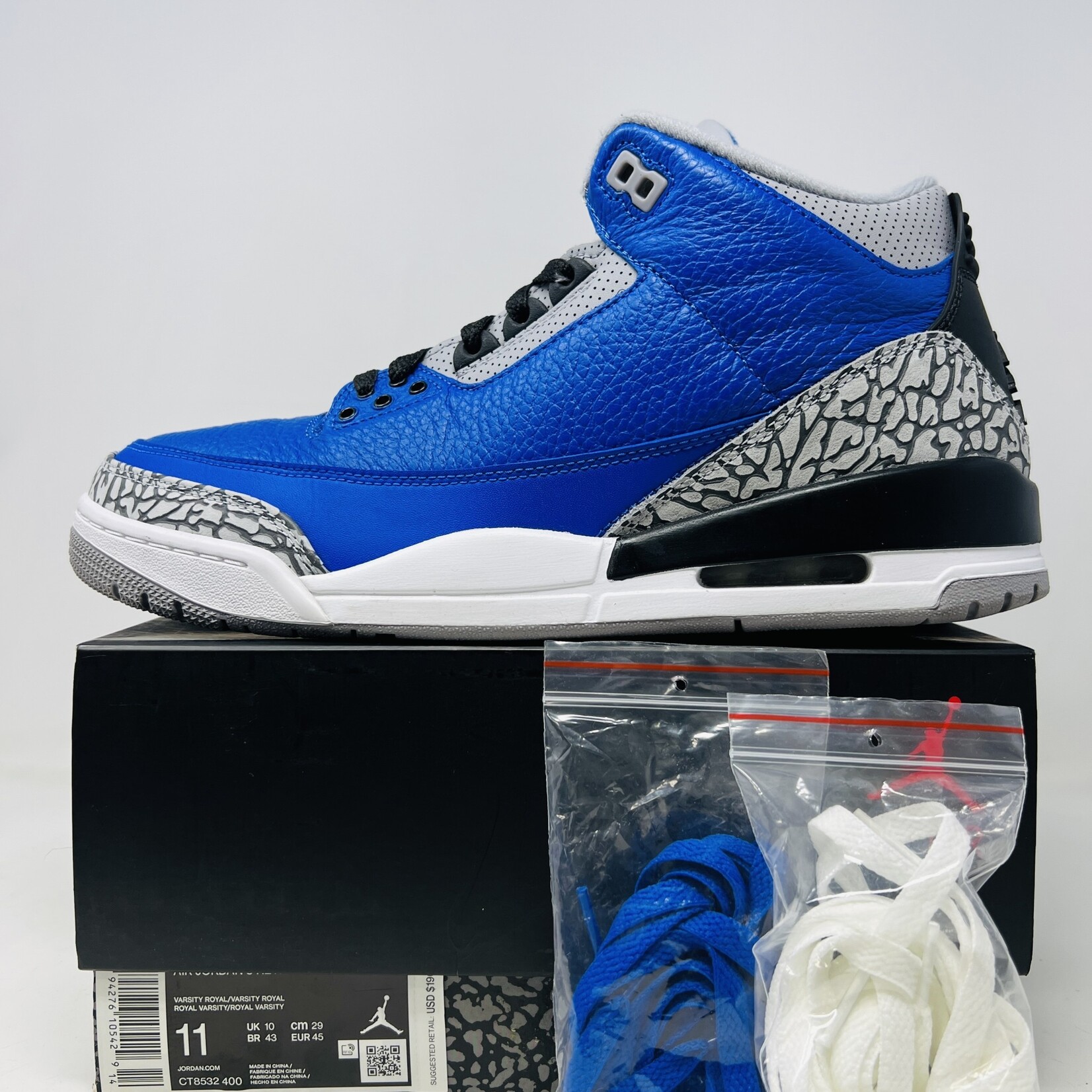Jordan 3 royal best sale