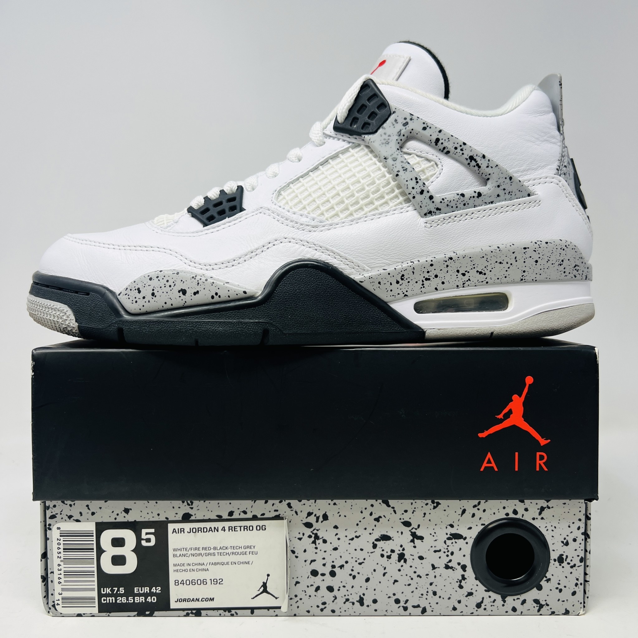 Air jordan 4 retro og white cement 2016 new arrivals