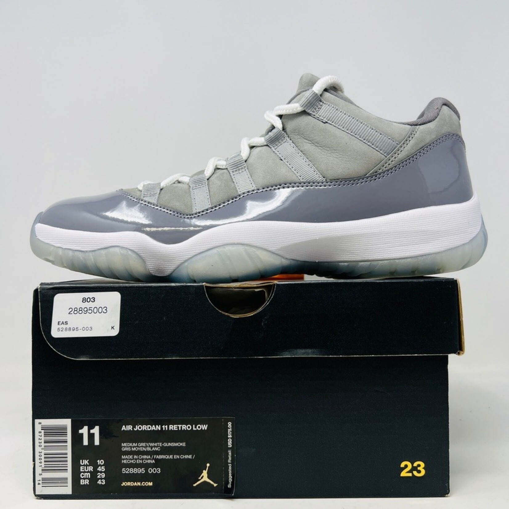 Jordan 11 Retro Low Cool Grey Holy Ground Sneaker Shop Buy Sell Trade Sneakers