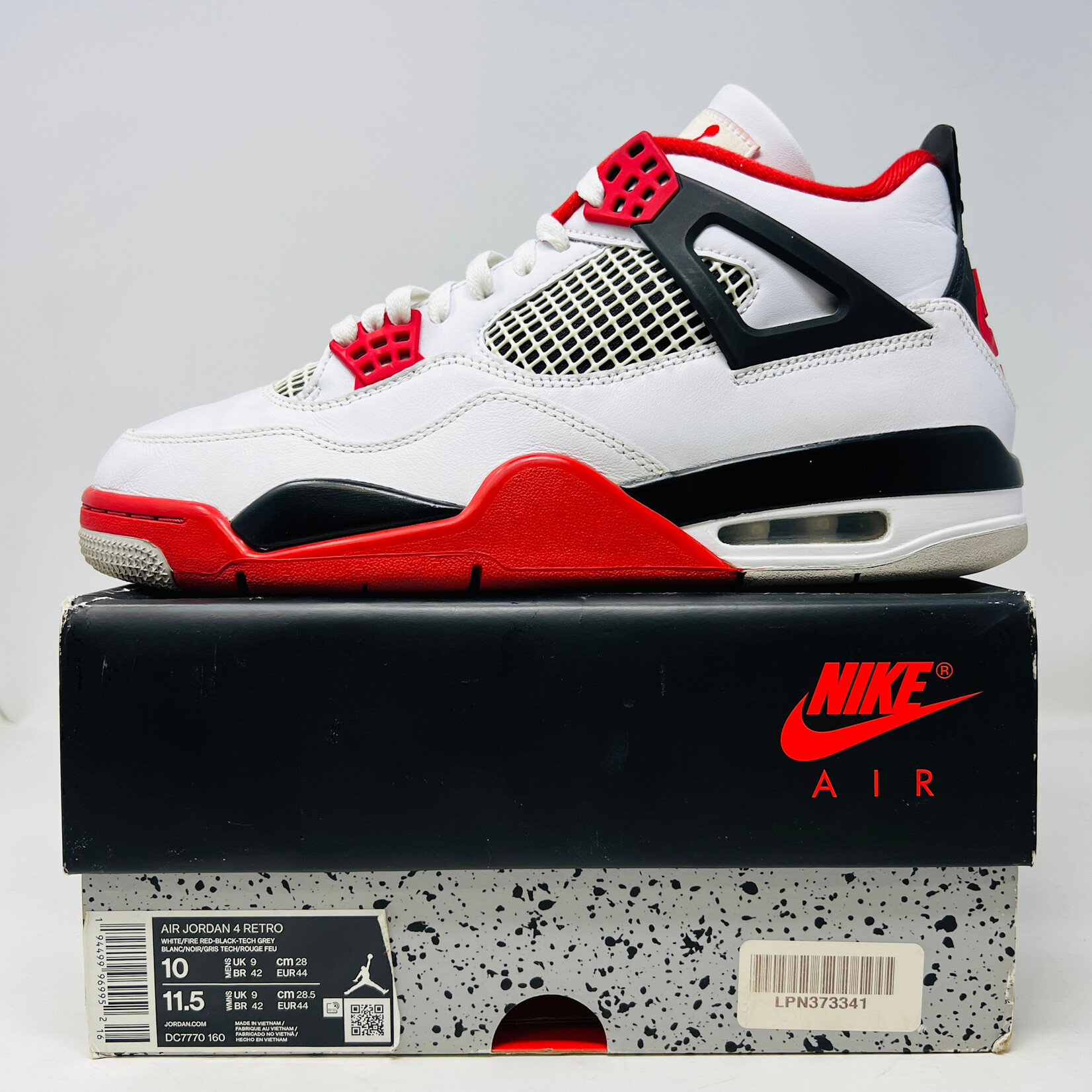 Jordan 4 retro rouge on sale
