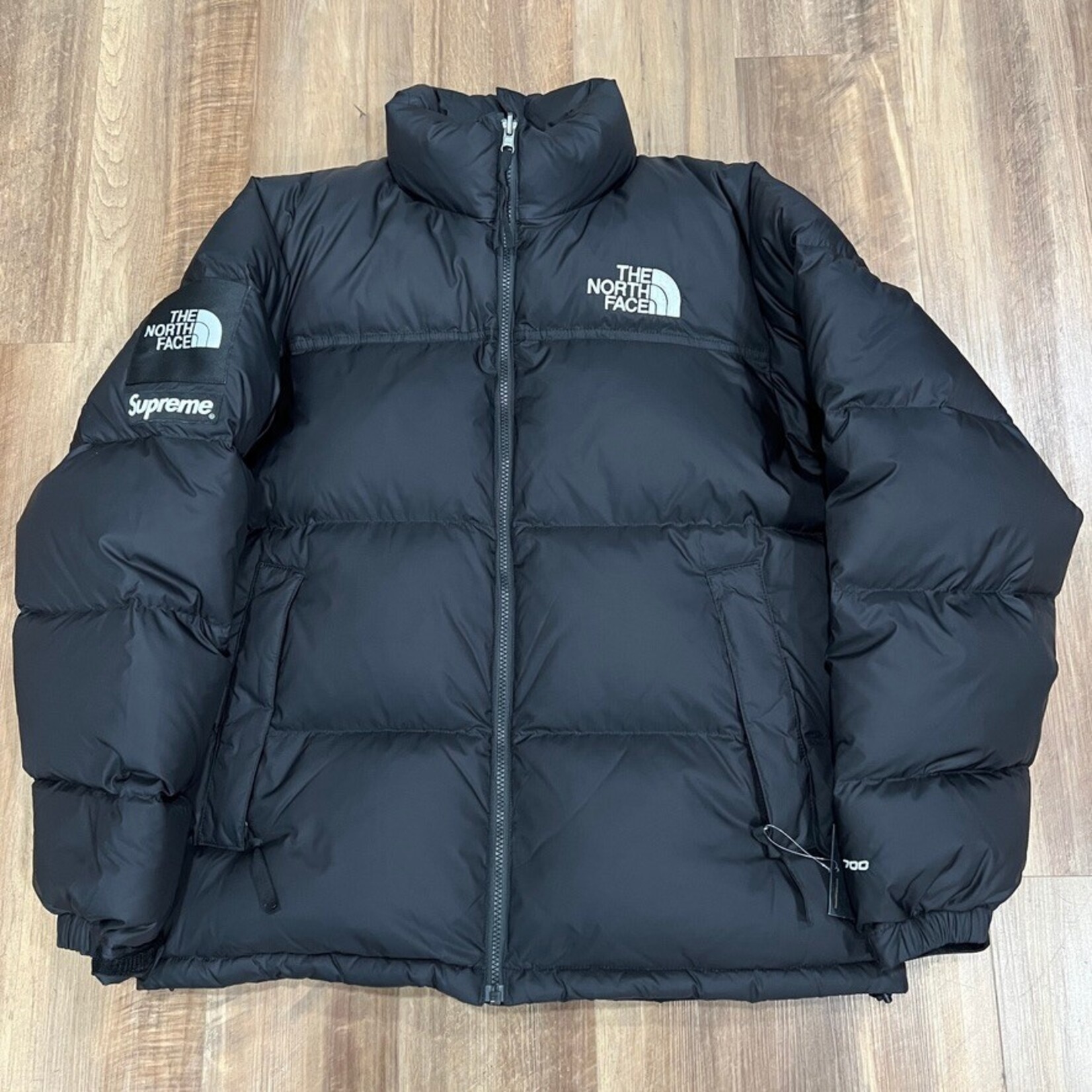 Supreme The North Face Leather Nuptse Jacket Black Holy Ground Sneaker Shop Buy Sell Trade Sneakers