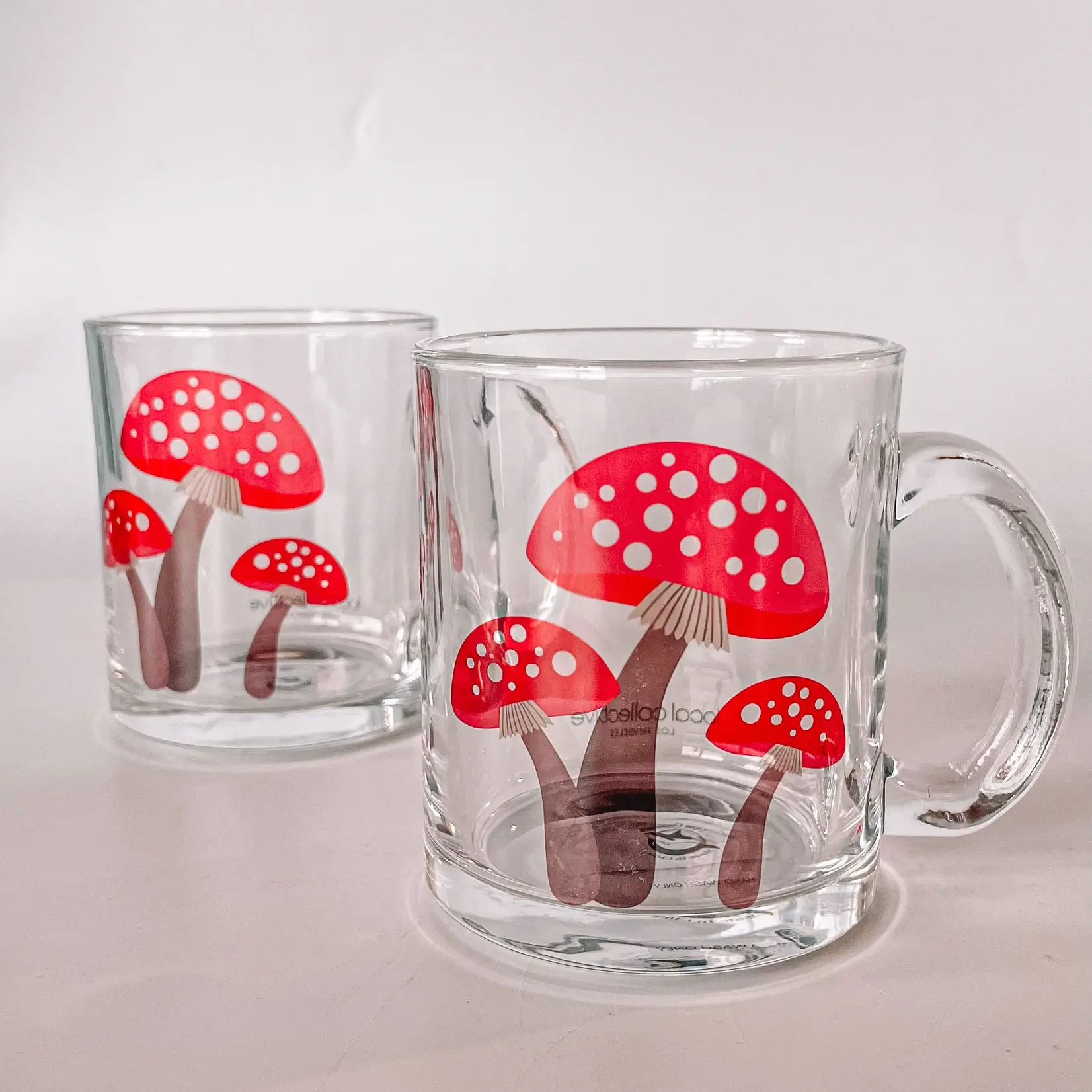 local collective Mushroom Inspired Glass Mug
