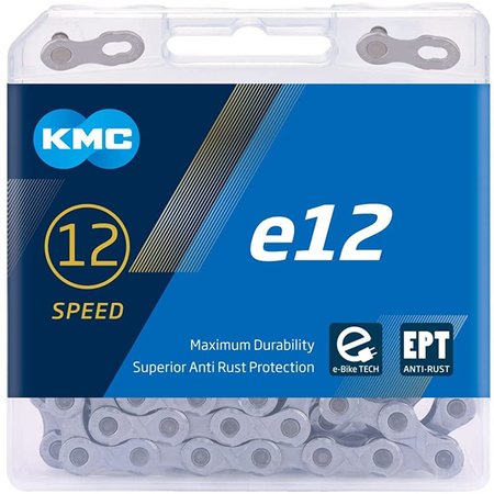 KMC KMC e12 Chain - 12-Speed 136 Links Silver