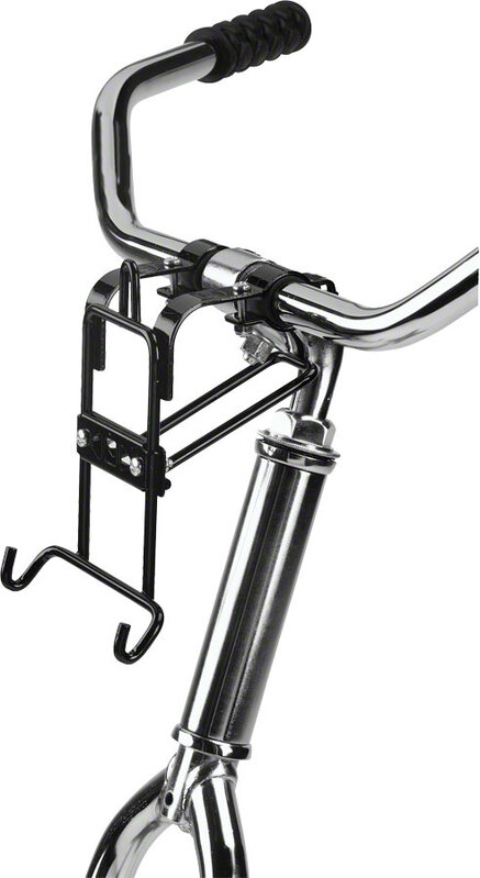 WALD Wald 3133 Front Quick Release Basket with Bolt-On Mount: Gloss Black