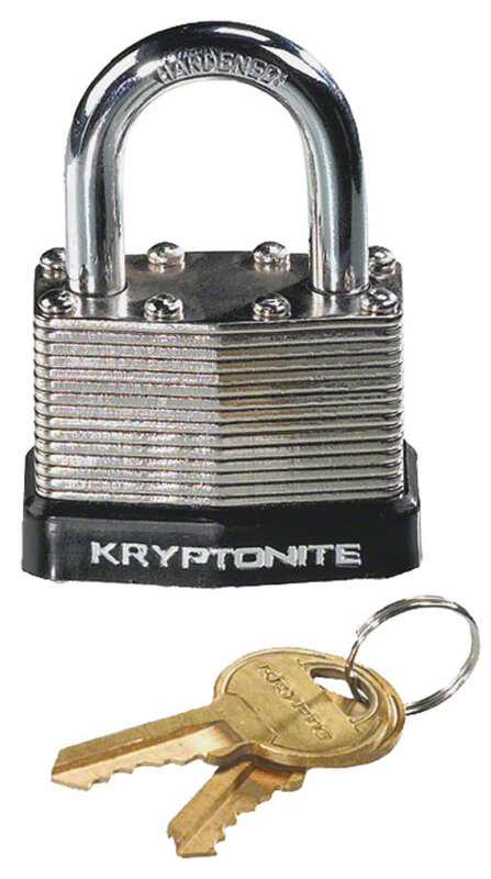 KRYPTONITE Kryptonite Laminated Steel Padlock with Flat Key