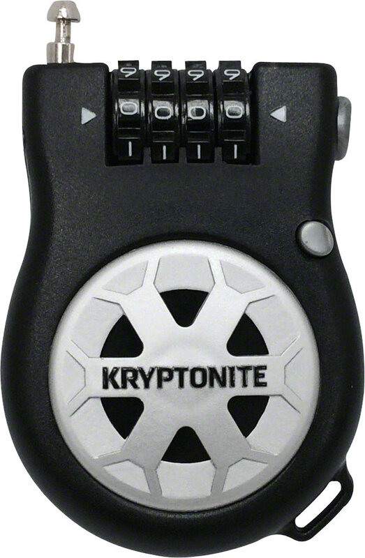 KRYPTONITE Kryptonite R-2 Retractable Combo Cable Lock: 3' (90cm)