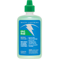 WHITE LIGHTNING White Lightning Epic Ride Bike Chain Lube - 4 fl oz, Drip