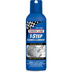 FINISH LINE Finish Line 1-Step Cleaner and Bike Chain Lube - 8oz, Aerosol