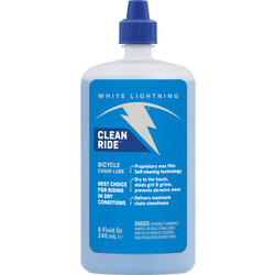 WHITE LIGHTNING White Lightning Clean Ride Bike Chain Wax Lube - 8oz, Drip