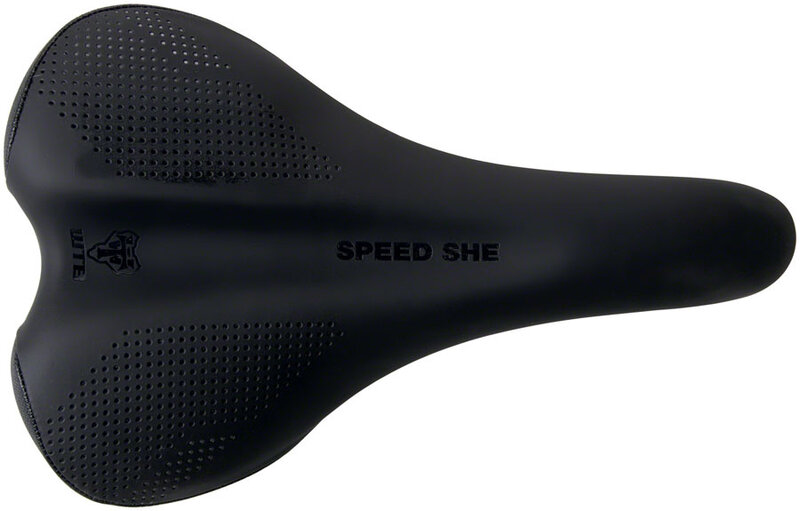WTB WTB Speed She Saddle - Steel, Black, Women's, 150 mm, Wide