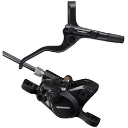 SHIMANO Rear Shimano BR-MT200 Disc Brake and BL-MT201 Lever - Hydraulic, 2-Piston, Post Mount, Black