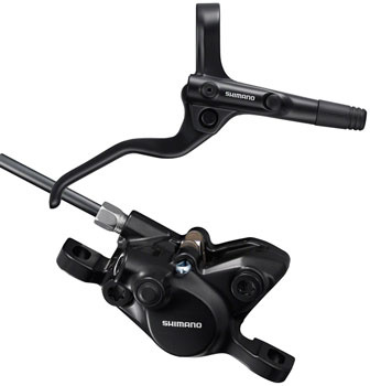 SHIMANO Rear Shimano BR-MT200 Disc Brake and BL-MT201 Lever - Hydraulic, 2-Piston, Post Mount, Black