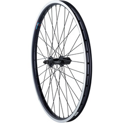 STA-TRU Rear Wheel - 26", QR x 135mm, Rim Brake, HG 10, Black