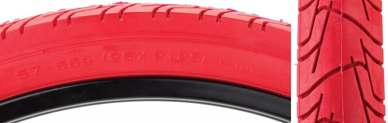 SUNLITE 26 X 2.125 Red Tread Red Wall Tire