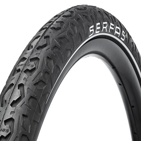 SERFAS E-CTR E-Drifter E-Bike Tire w/ Reflective Sidewall: 20 x 4.25 Tire