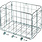WALD Wald 582 Folding Pannier Basket for Rear Rack: Silver