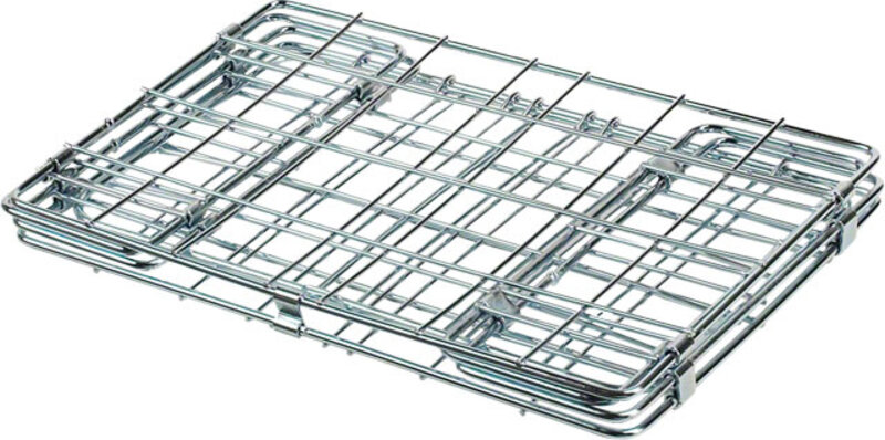 WALD Wald 582 Folding Pannier Basket for Rear Rack: Silver