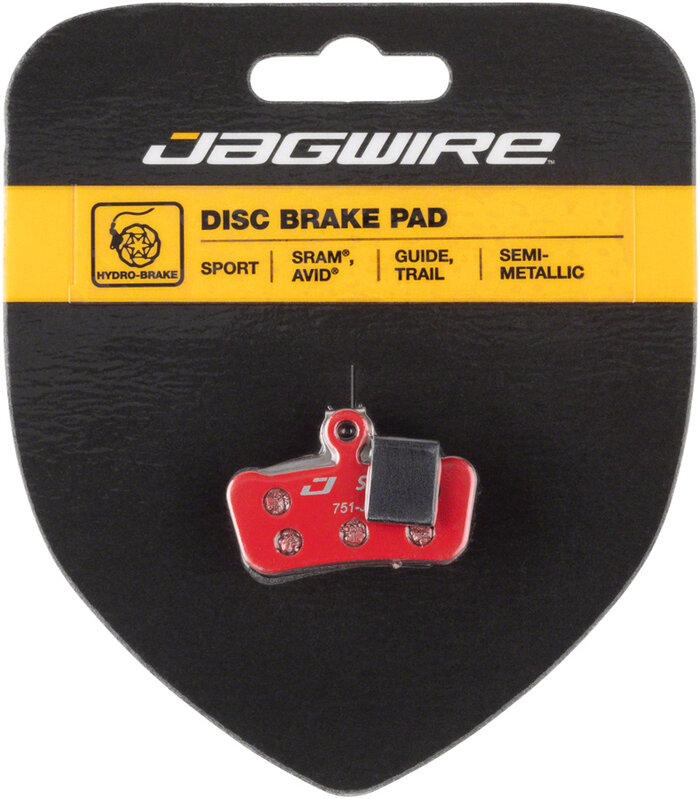 JAGWIRE Jagwire Mountain Sport Semi-Metallic Disc Brake Pads for SRAM Guide RSC, RS, R, Avid Trail