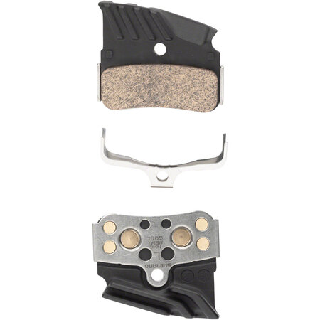 SHIMANO Shimano N04C-MF Disc Brake Pads and Springs - Metal Compound, Finned Alloy and Stainless Steel Back Plate, One Pair