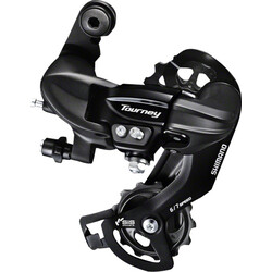 SHIMANO Shimano Tourney RD-TY300-SGS Rear Derailleur - 6,7 Speed, Long Cage, Black, Shimano Rear Direct Mount