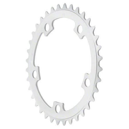 SUGINO MSW Chainring - 36T, 110mm BCD, Middle, Silvering Anodized Silver
