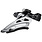 SHIMANO Shimano Deore FD-M5100-M Front Derailleur - 11-Speed, Double, Mid Clamp, Front Pull, Clamp Band, Black/Silver
