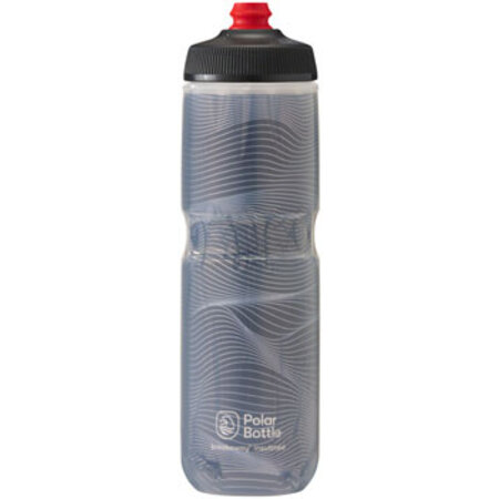 Polar Bottles Breakaway Insulated Jersey Knit Water Bottle - Charcoal, 24oz