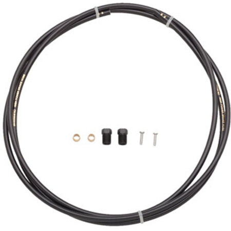 SHIMANO Shimano SM-BH90-SS High Pressure Disc Brake Hose Kit - Straight Caliper Caliper Connector, 2000mm, Black