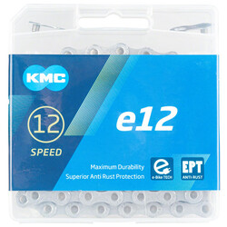 KMC KMC e12 EPT Chain - 12-Speed, 136 Links, Silver