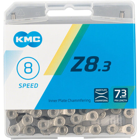 KMC KMC Z8.3 Chain - 8-Speed, 116 Links, Gray