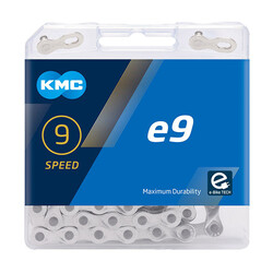 KMC KMC e9 eBike Chain - 9 Speed, 136 Links, Silver
