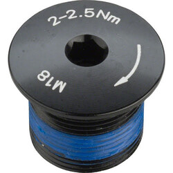 PROMAX Promax Crank Spindle Fixing Bolt for 2-piece cranks, Alloy, Black