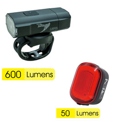 MOON MOON LEPUS C1 & ORION 600LM HEADLIGHT 50LM TAILLIGHT COMBO SET