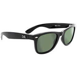 ONE ONE Dylan Polarized Sunglasses: Shiny Black with Polarized Gray Lens