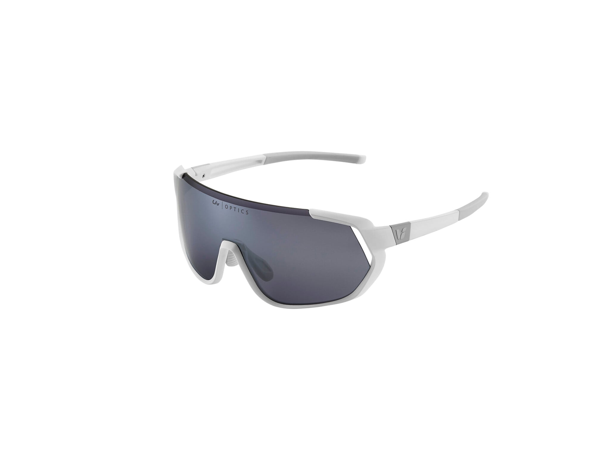 LIV Agos Sunglasses White/Silver Lens