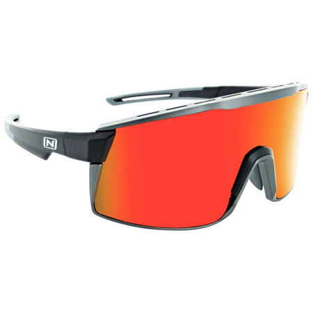 OPTIC NERVE Fixie Max Sunglasses - MattOptic Nerve Fixie Max Sunglasses - Matte Black, Aluminum Lens Rim, Smoke Lens with Red Mirrore Black, Aluminum Lens Rim, Smoke Lens with Red Mirror