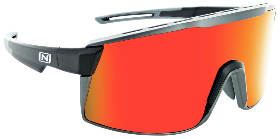 OPTIC NERVE Fixie Max Sunglasses - MattOptic Nerve Fixie Max Sunglasses - Matte Black, Aluminum Lens Rim, Smoke Lens with Red Mirrore Black, Aluminum Lens Rim, Smoke Lens with Red Mirror